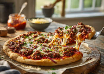 Ground Beef Pizza The All-American Classic