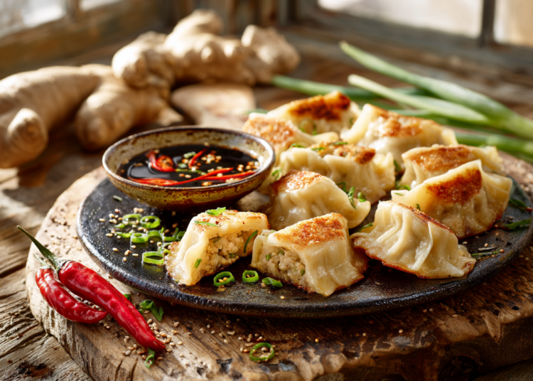 Spicy Ginger Pork Pot Stickers Recipe
