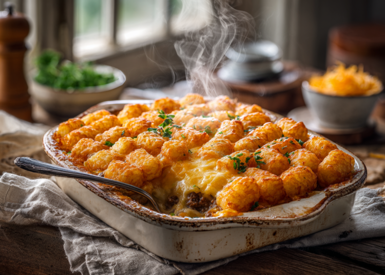 Crispy Golden Tater Tot Casserole A Hearty Family Meal 1 Tater Tot Casserole With Ground Beef