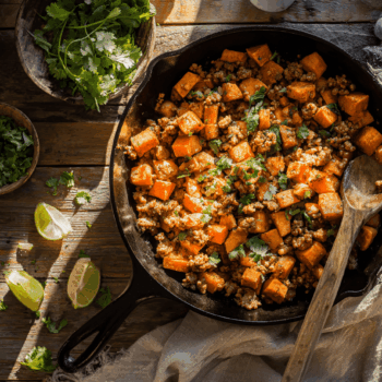 Hearty Ground Turkey And Sweet Potato One-Pan Meal 2 Ground Turkey Sweet Potato Skillet