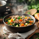 Hearty Ground Turkey & Vegetable Soup