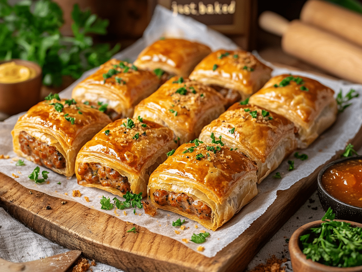 97 Britsh Inspired Mince Recipes 67 Herb-Infused Pork Sausage Rolls A Delightful British Twist