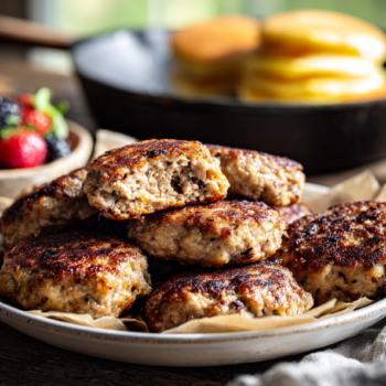 Rustic Homemade Sausage Patties Perfect For Breakfast
