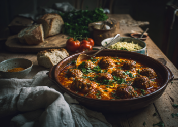 Spicy North African Meatballs In Rich Tomato Sauce