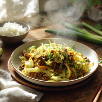 Savory Pork And Cabbage Stir-Fry
