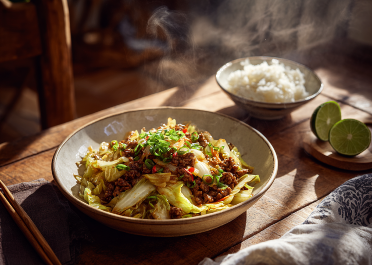 Savory Pork And Cabbage Stir-Fry