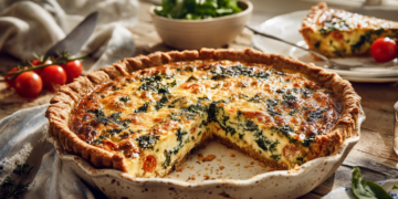 Savory Turkey Quiche With Herbed Crust