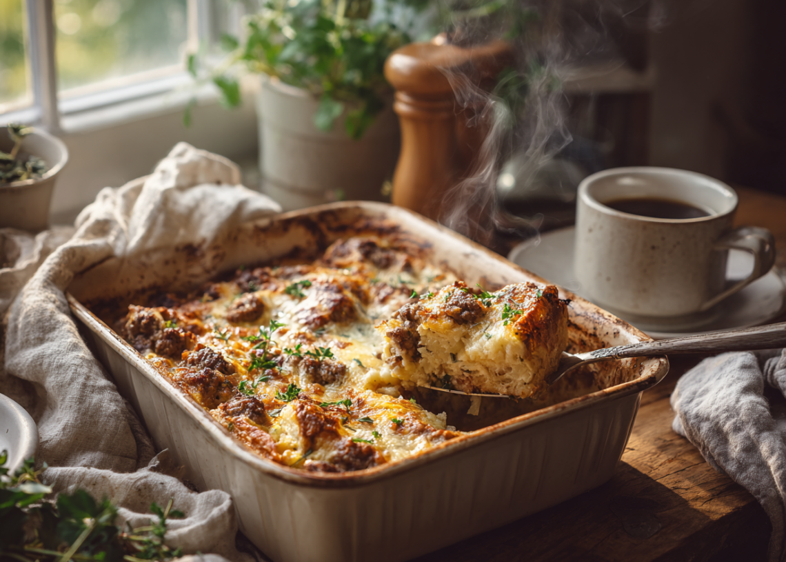 Savory Sausage Breakfast Casserole 1