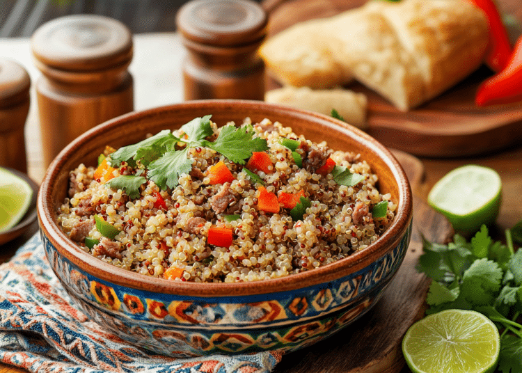 Minced Lamb And Quinoa Bolivian Style