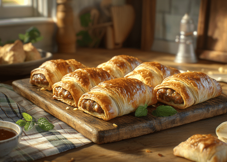 Minced Lamb And Mint Sausage Rolls