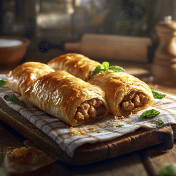 Minced Lamb And Mint Sausage Rolls