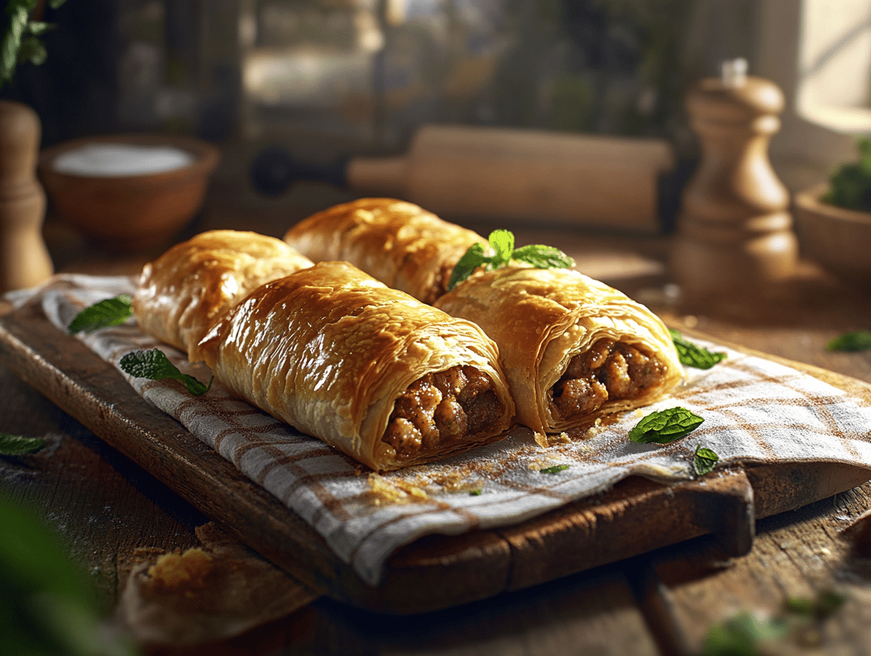 97 Britsh Inspired Mince Recipes 45 Countryside Lamb And Mint Sausage Rolls: A British Delight