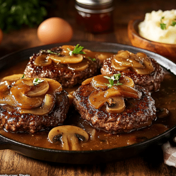 Savor The Juicy Hamburger Steaks