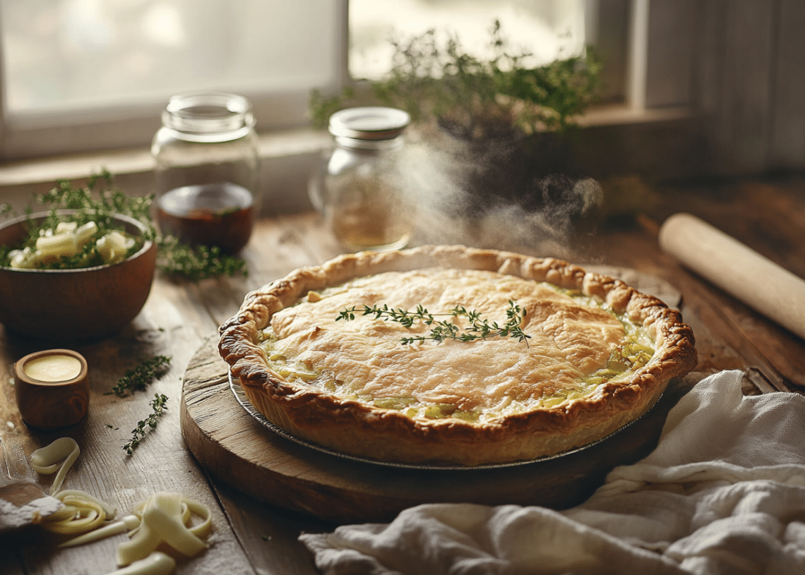 Minced Pork And Leek Pie