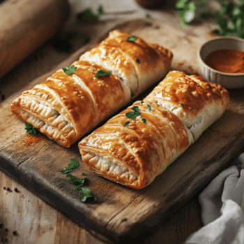 Minced Lamb And Puha Sausage Rolls