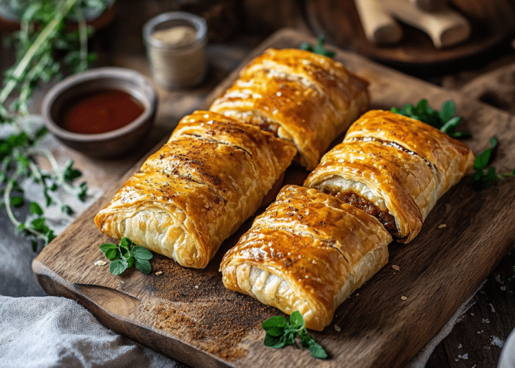 Minced Lamb And Puha Sausage Rolls