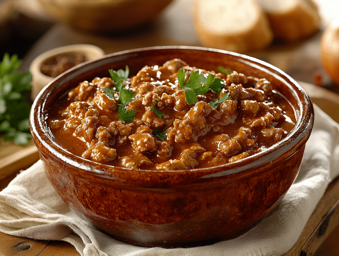 Minced Pork And Paprika Goulash