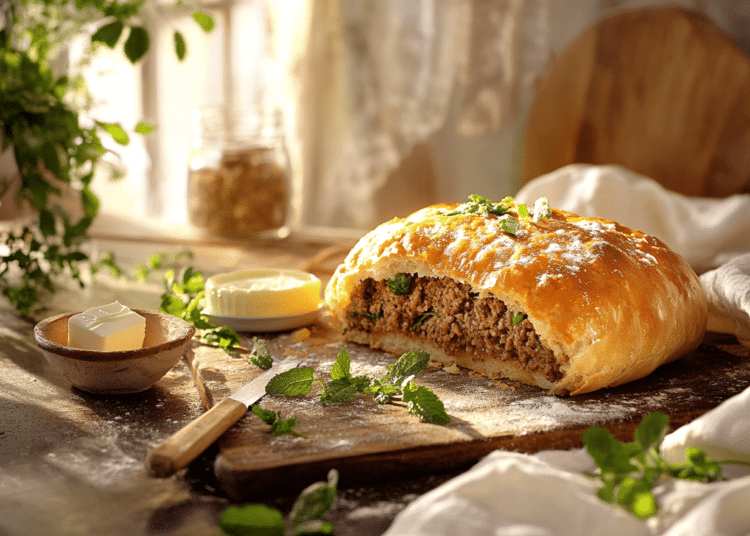 Minced Lamb And Mint Damper