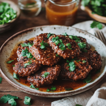 Beef Mince Cutlets With Tamarind Sauce