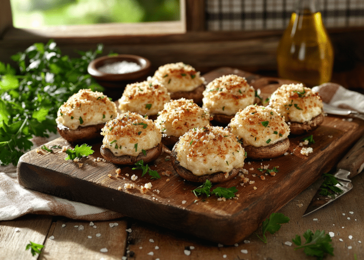 Boursin Stuffed Mushrooms