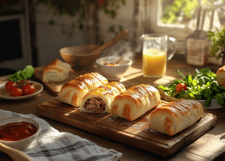 Aussie Bbq Minced Beef Sausage Rolls