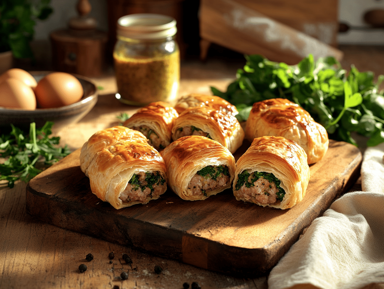 97 Britsh Inspired Mince Recipes 51 Watercress Pork Sausage Rolls A British Culinary Delight