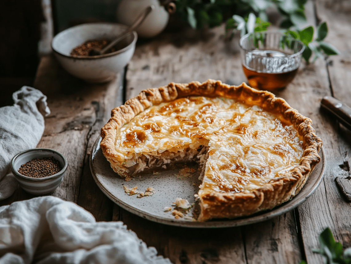 Beef Mince And Sauerkraut Pie