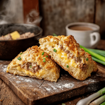 Minced Venison And Cheese Scones