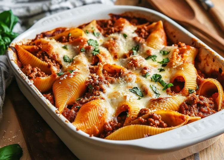 Classic Beef Bolognese Stuffed Shells: A Comforting Delight 1 Beef Mince Bolognese Stuffed Pasta Shells