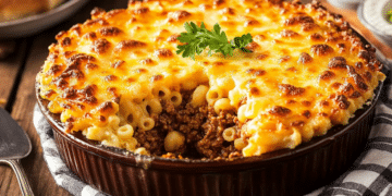 Beef Mince Macaroni Pie