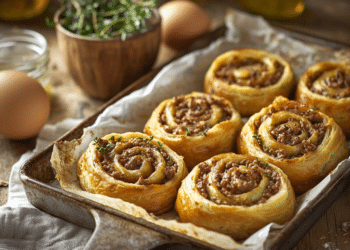 Minced Beef And Thyme Scrolls