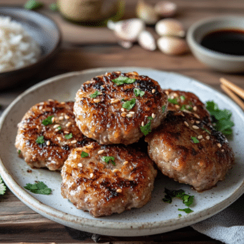 Minced Pork And Macadamia Nut Patties