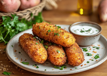Sweet Potato And Minced Beef Croquettes