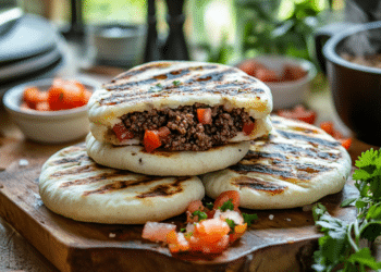 Colombian Minced Beef Arepas Rellenas