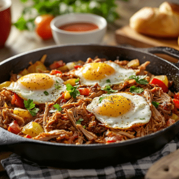Savory Pulled Pork Hash With Crispy Potatoes And Eggs 2 Pulled Pork Hash
