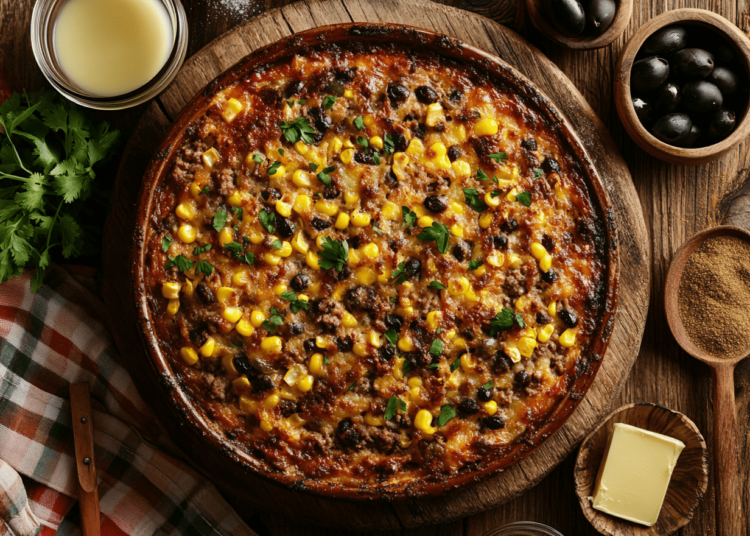 Lamb Mince And Olive Pastel De Choclo