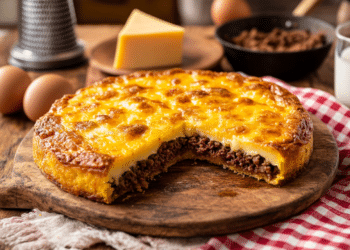 Paraguayan Minced Beef Sopa Paraguaya