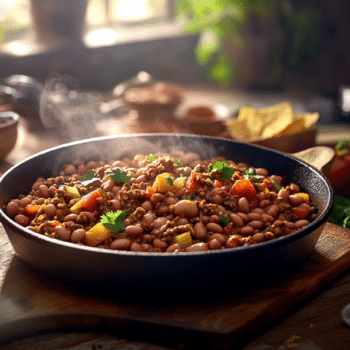 Cowboy Beef Mince And Bean Skillet
