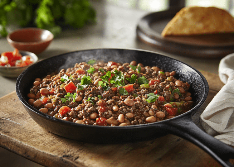 Cowboy Beef Mince And Bean Skillet