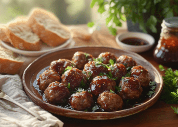 Kangaroo Mince Meatballs With Plum Sauce