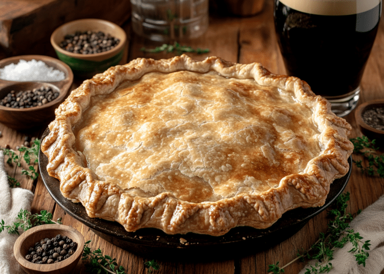 Minced Beef And Guinness Pie