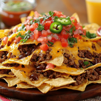 Tex Mex Nachos With Ground Beef