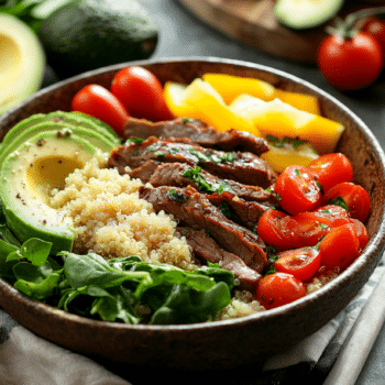 Beef Quinoa Bowl