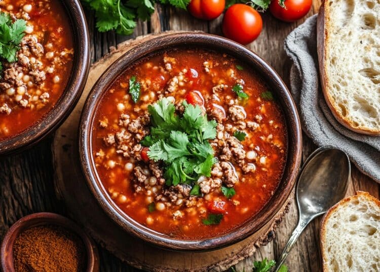 Lamb Mince And Tomato Sopa Criolla