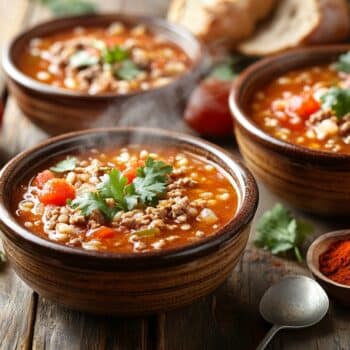 Lamb Mince And Tomato Sopa Criolla