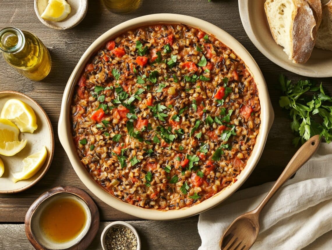 Lamb Mince Rice Hearty Mediterranean Lamb And Wild Rice Casserole Delight