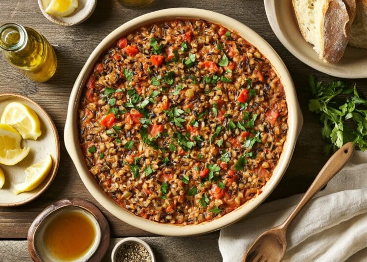 Minced Lamb And Wild Rice Casserole