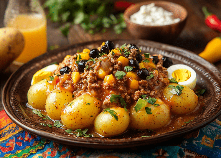 Minced Pork Papas A La Huancaína