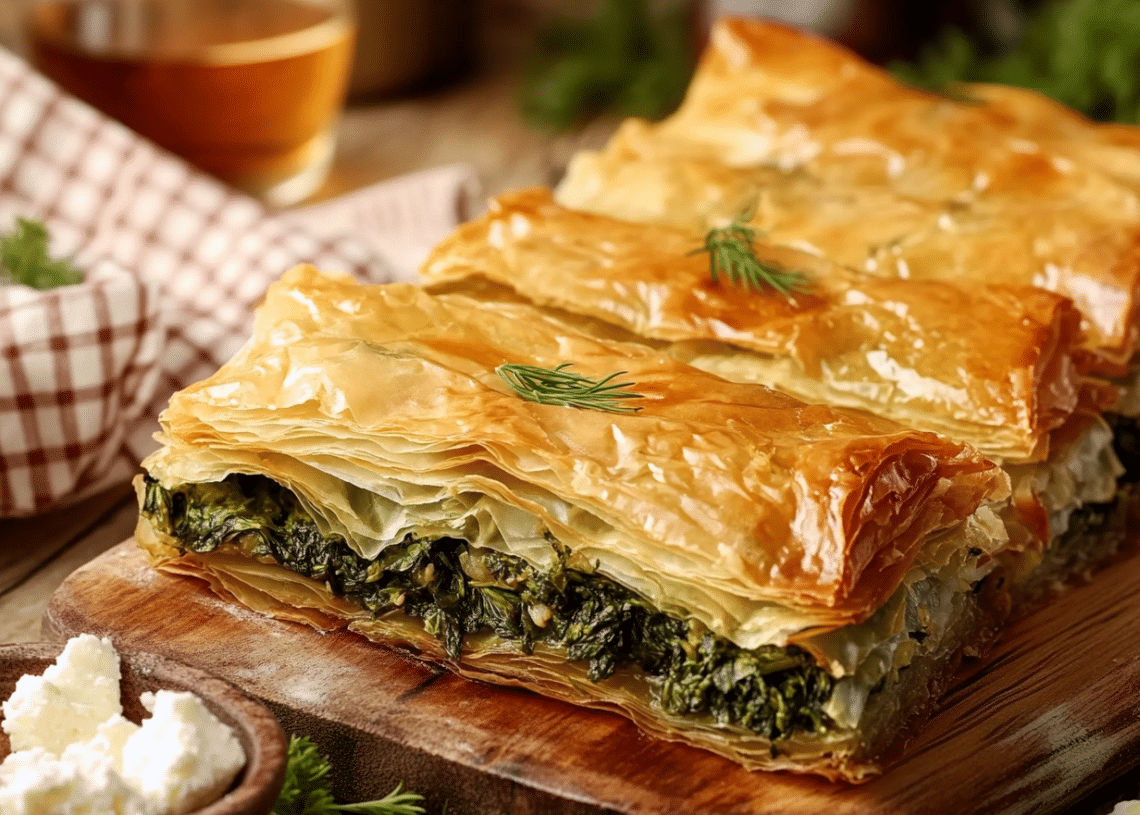 Pork Mince And Spinach Spanakopita