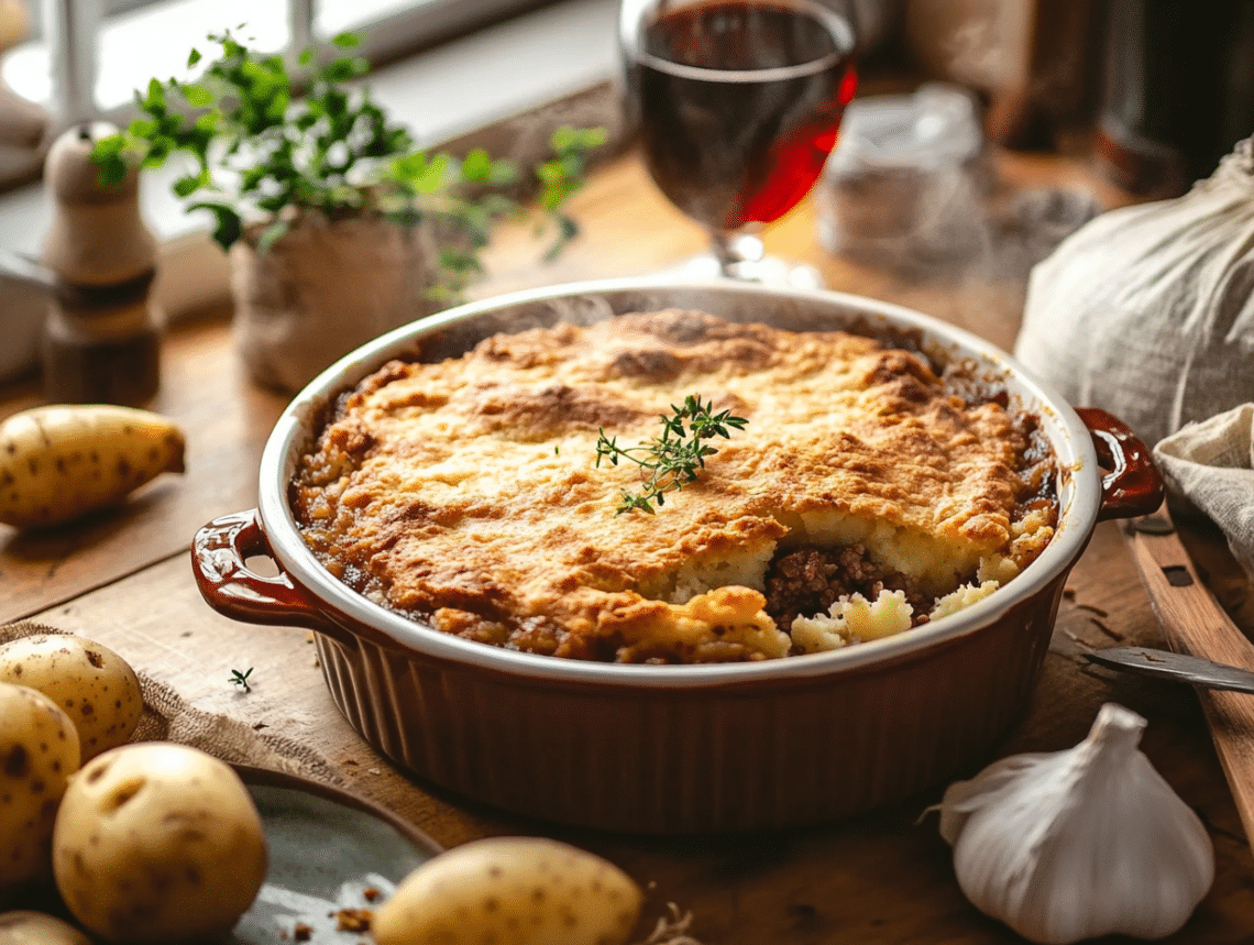 Hearty British Minced Beef And Potato Cobbler Delight 1 Minced Beef And Potato Cobbler